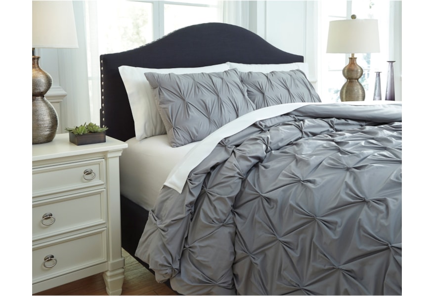 Signature Design By Ashley Bedding Sets Q756023q Queen Rimy Gray
