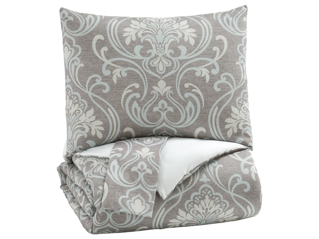 Signature Design By Ashley Bedding Sets Q780003k King Noel Gray