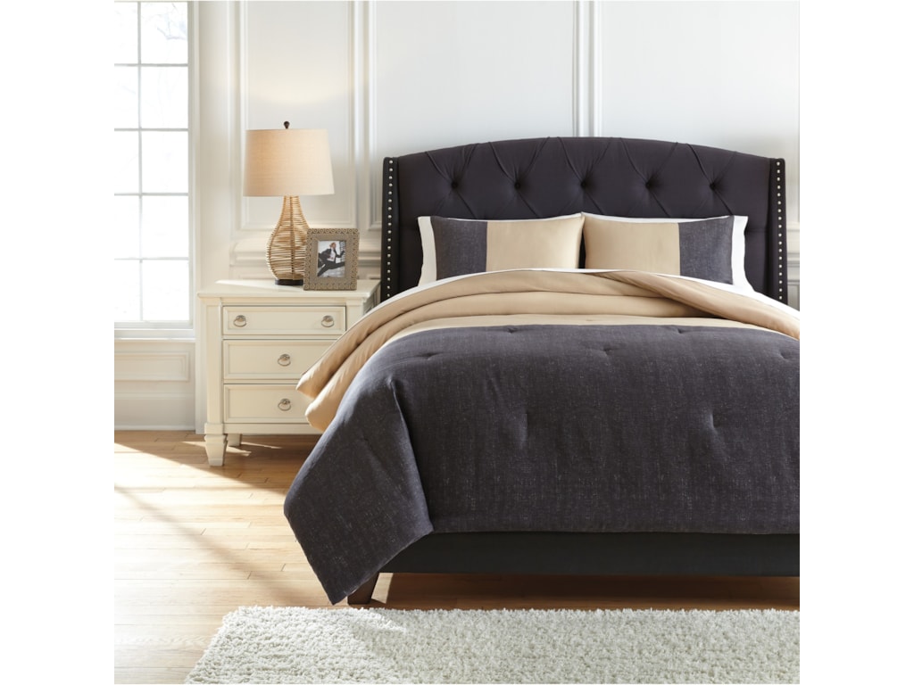 Signature Design By Ashley Bedding Sets Queen Medi Charcoal Sand Signature Design By Ashley Bedding Setsqueen Medi Charcoal Sand Comforter Set