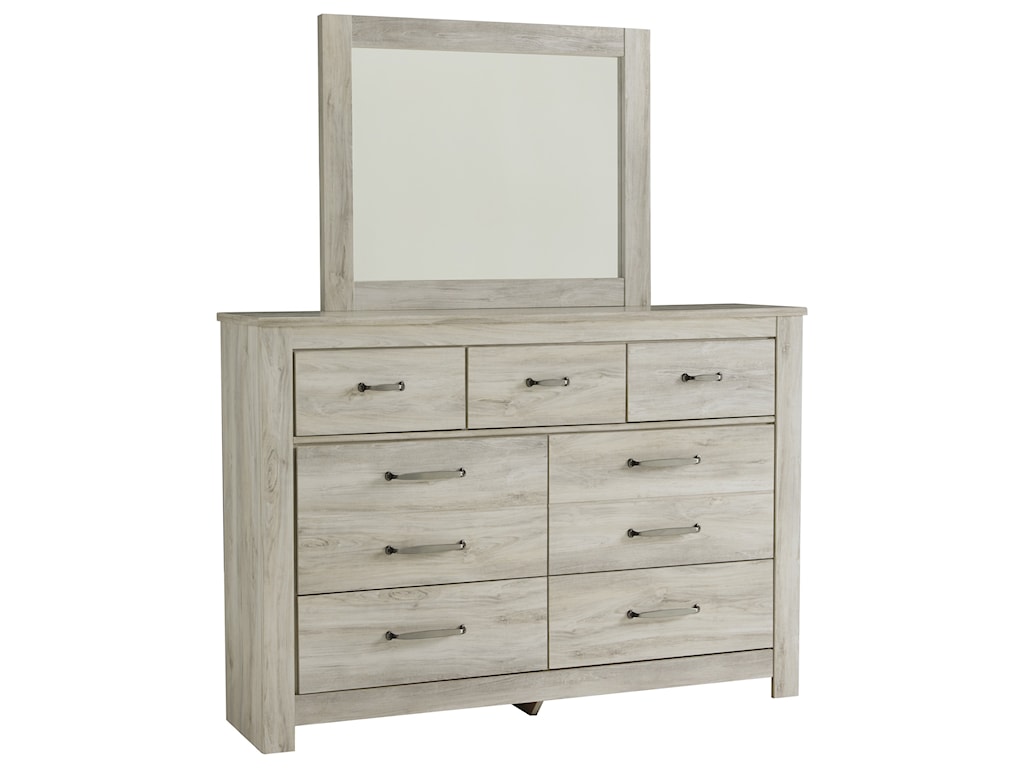 Signature Design By Ashley Bellaby Casual Dresser And Mirror Set