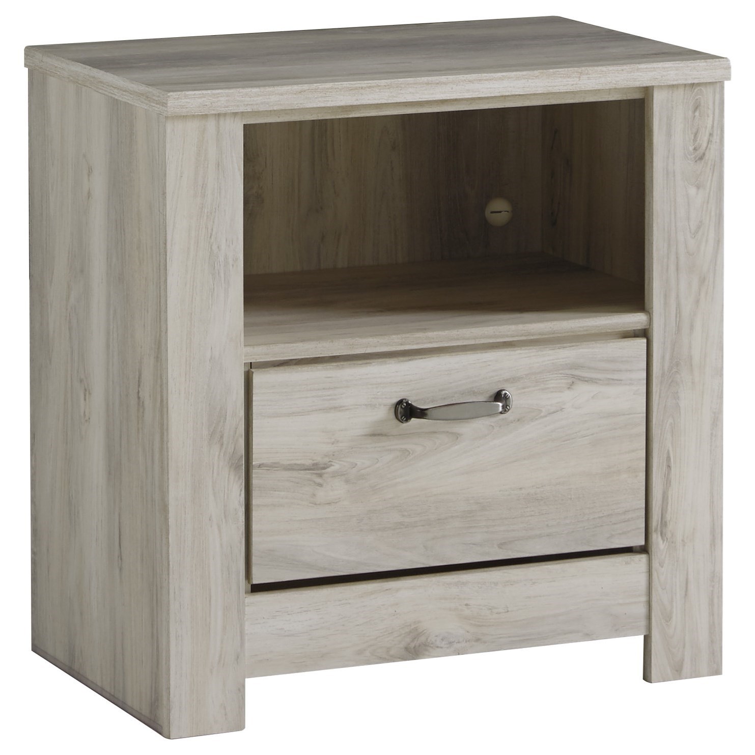 Signature Design By Ashley Bellaby B331 91 One Drawer Night Stand With Usb Ports Northeast Factory Direct Nightstands