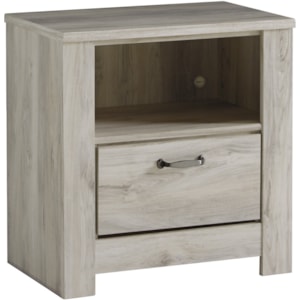 Bella One Drawer Night Stand With Usb Ports Ruby Gordon Home Nightstands