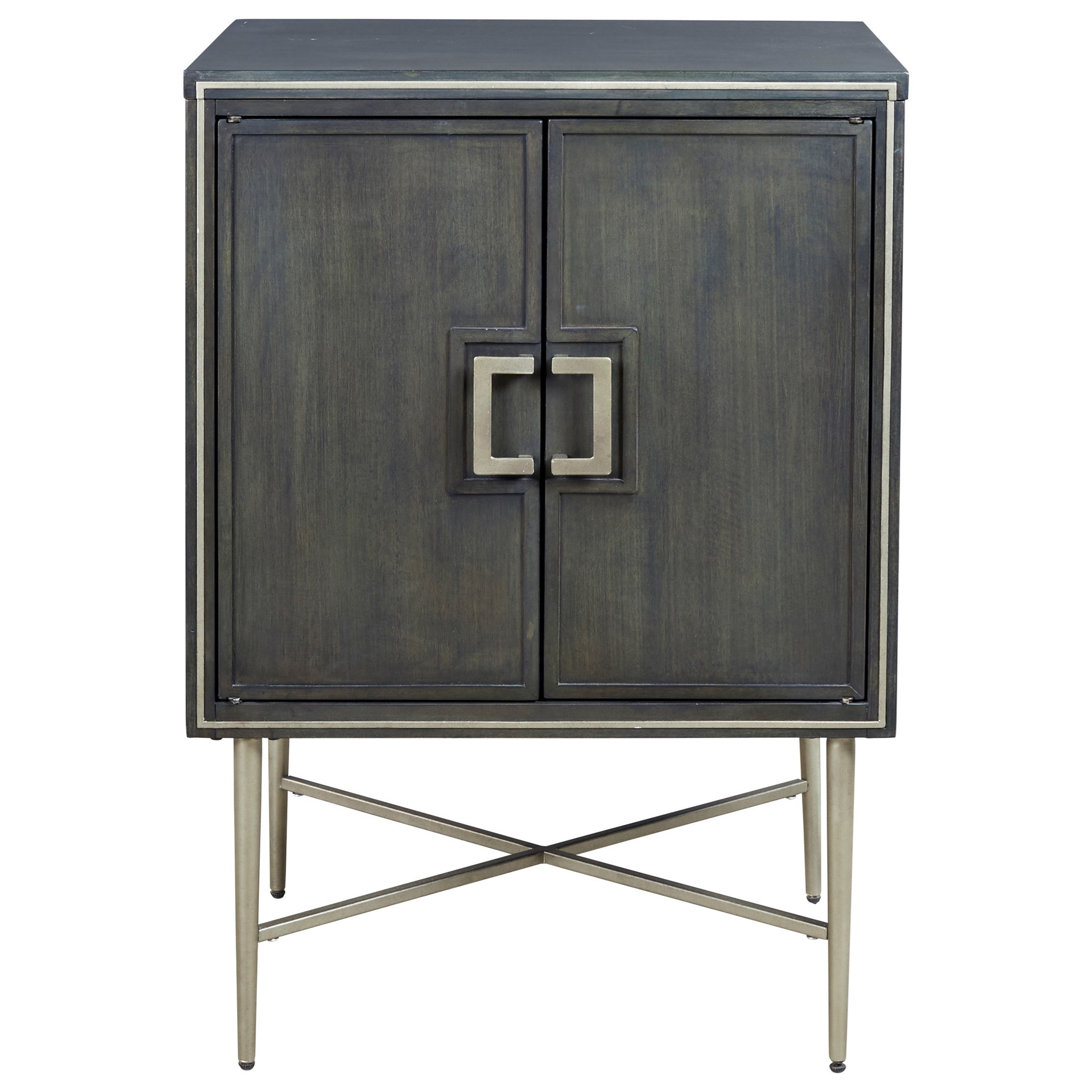 Signature Design By Ashley Beritbury Gray Finish Accent Cabinet