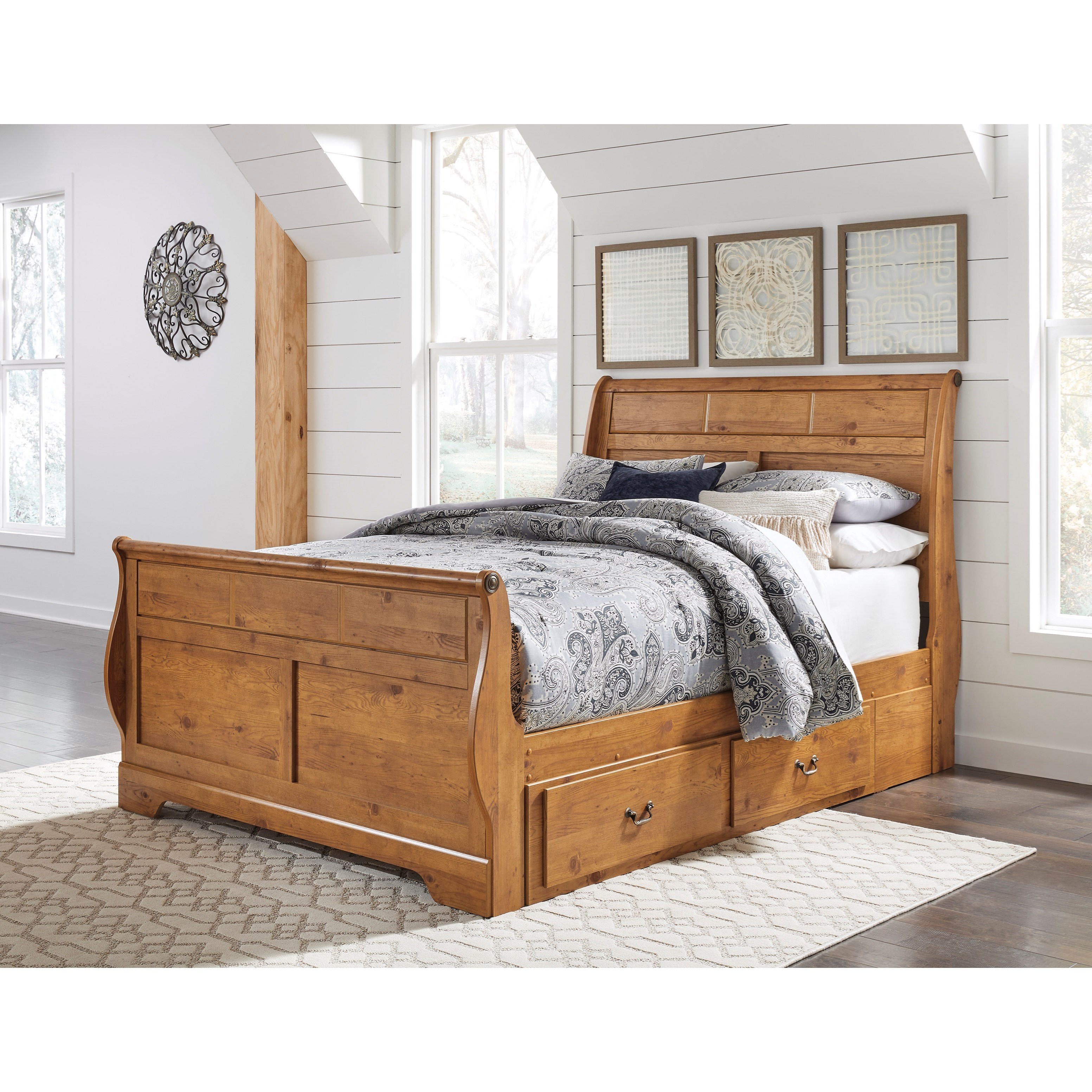 Bittersweet Queen Sleigh Bed With Under Bed Storage