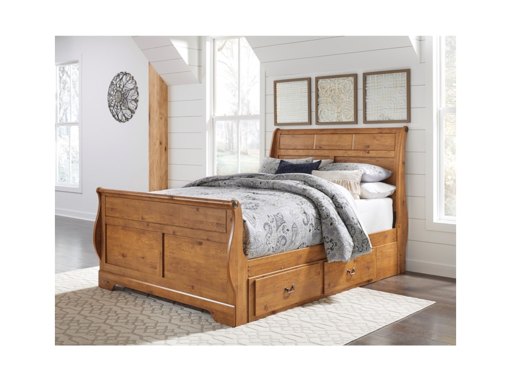 Signature Design By Ashley Bittersweet Queen Sleigh Bed With Under
