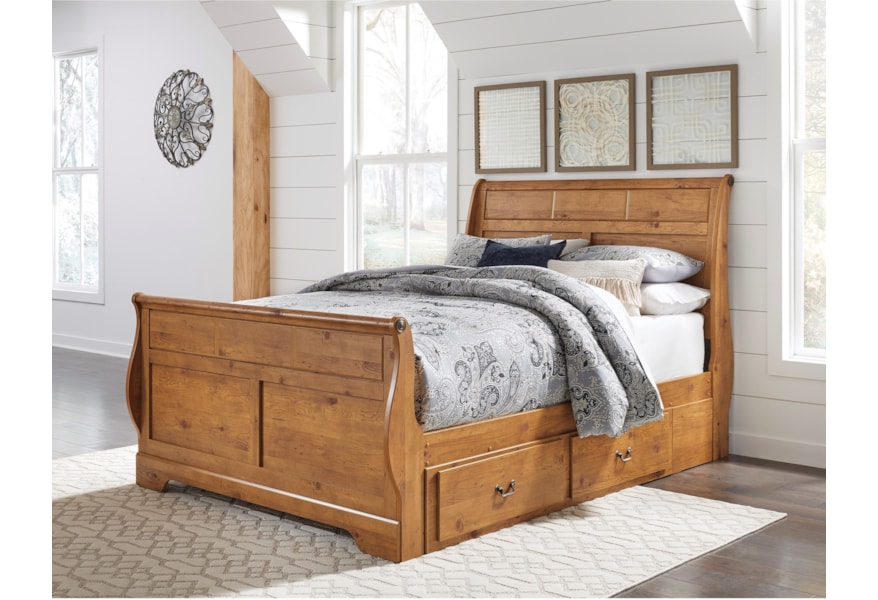 Bittersweet Queen Sleigh Bed With Under Bed Storage