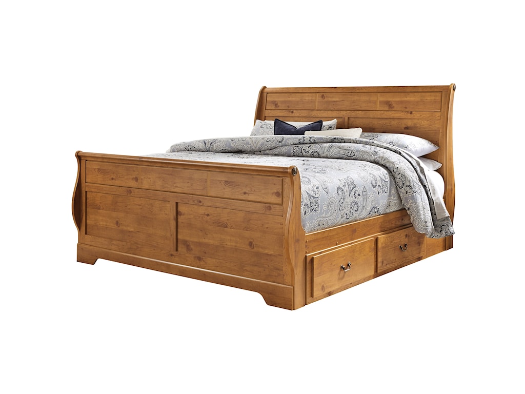 Signature Design By Ashley Bittersweet King Sleigh Bed With Under