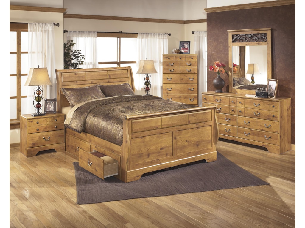 Signature Design by Ashley BittersweetKing Sleigh Bed with Under Bed Storage