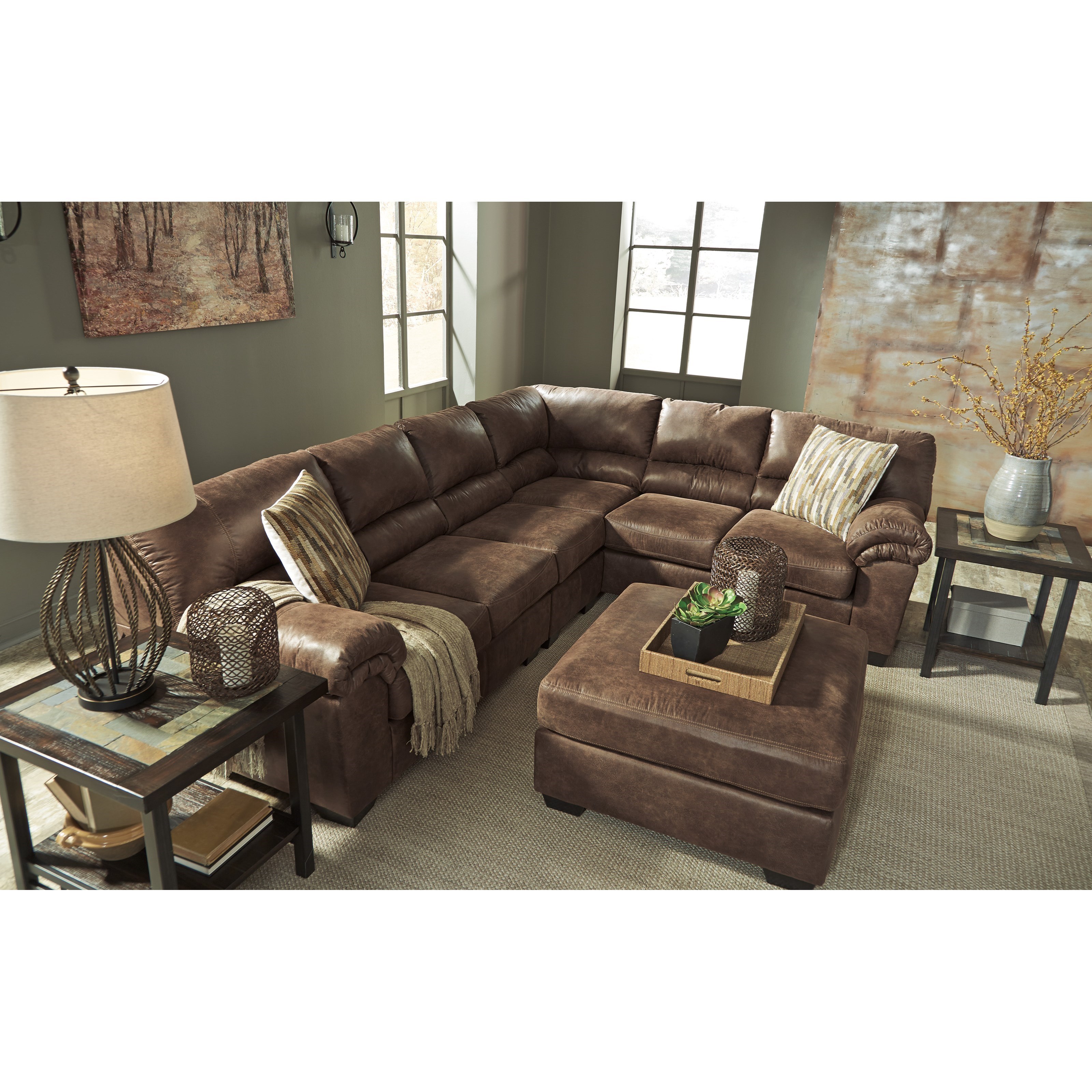 Signature Design By Ashley Bladen 3 Piece Faux Leather Sectional Furniture And Appliancemart Sectional Sofas