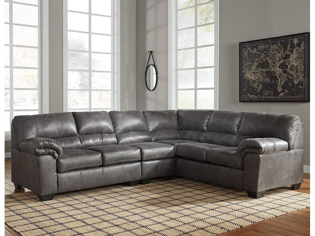 Ashley Furniture Signature Design Bladen 3 Piece Faux Leather