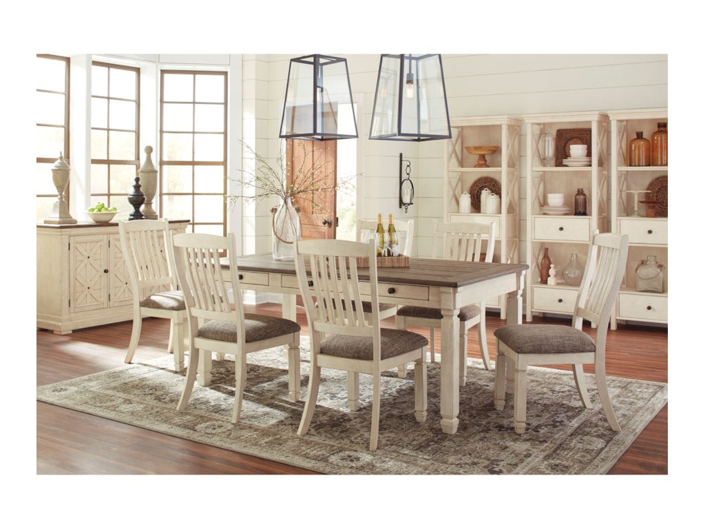 Signature Design By Ashley Bolanburg Formal Dining Room Group Gill Signature Design By Ashley Bolanburg Formal Dining Room Group Gill Brothers Furniture Groups