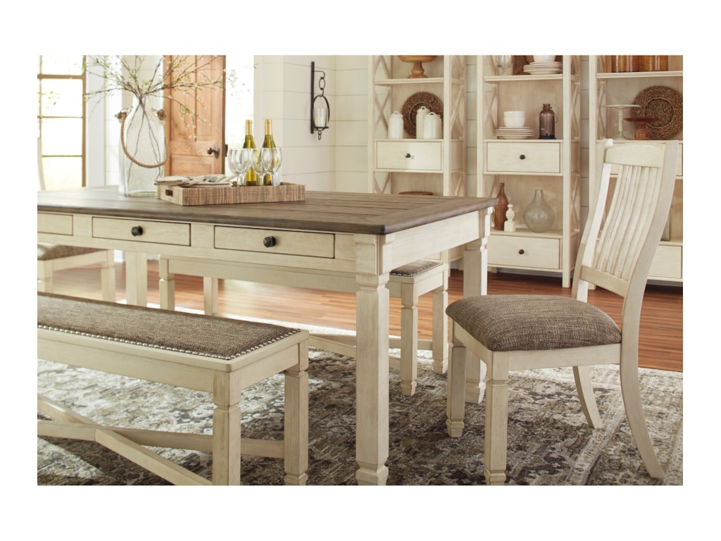 Signature Design By Ashley Bolanburg D647 25 Relaxed Vintage Signature Design By Ashley Bolanburgrectangular Dining Room Table