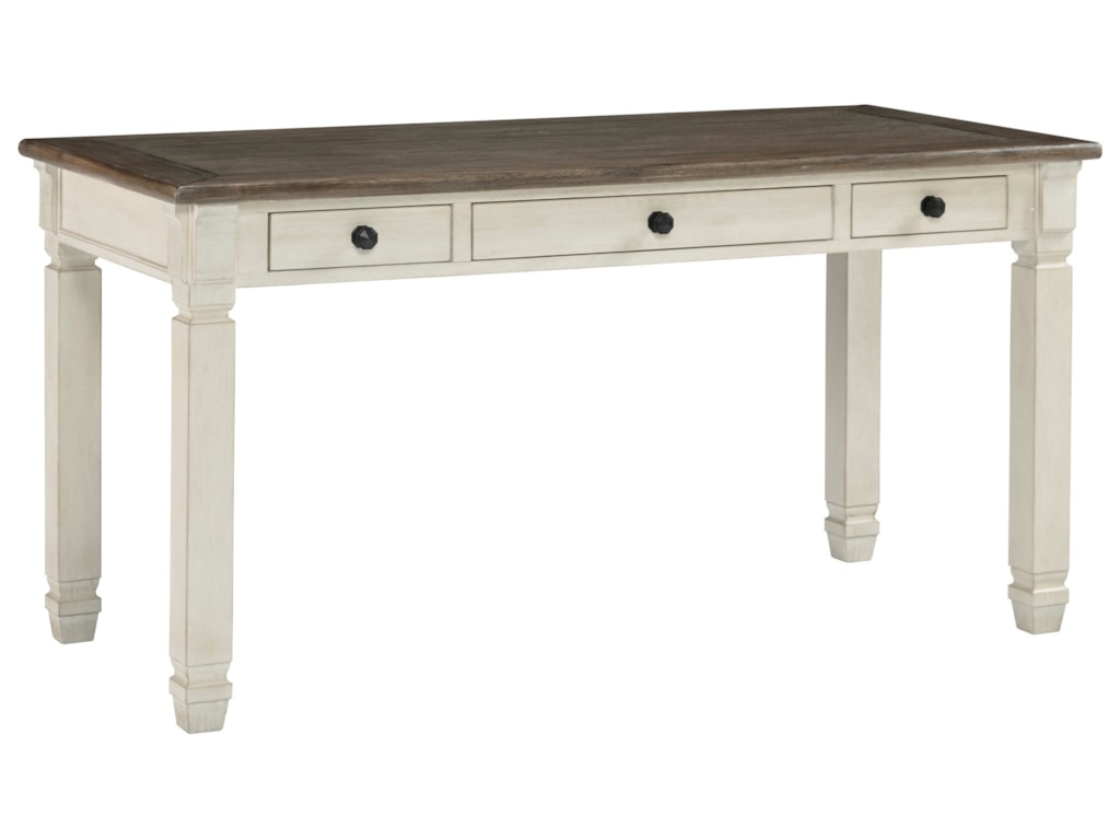 Benji Antique White Two Tone Home Office Desk With 3 Drawers By Signature Design Ashley At Rotmans Benji Antique White Two Tone Home Office Desk With 3 Drawers By Signature Design Ashley At Rotmans