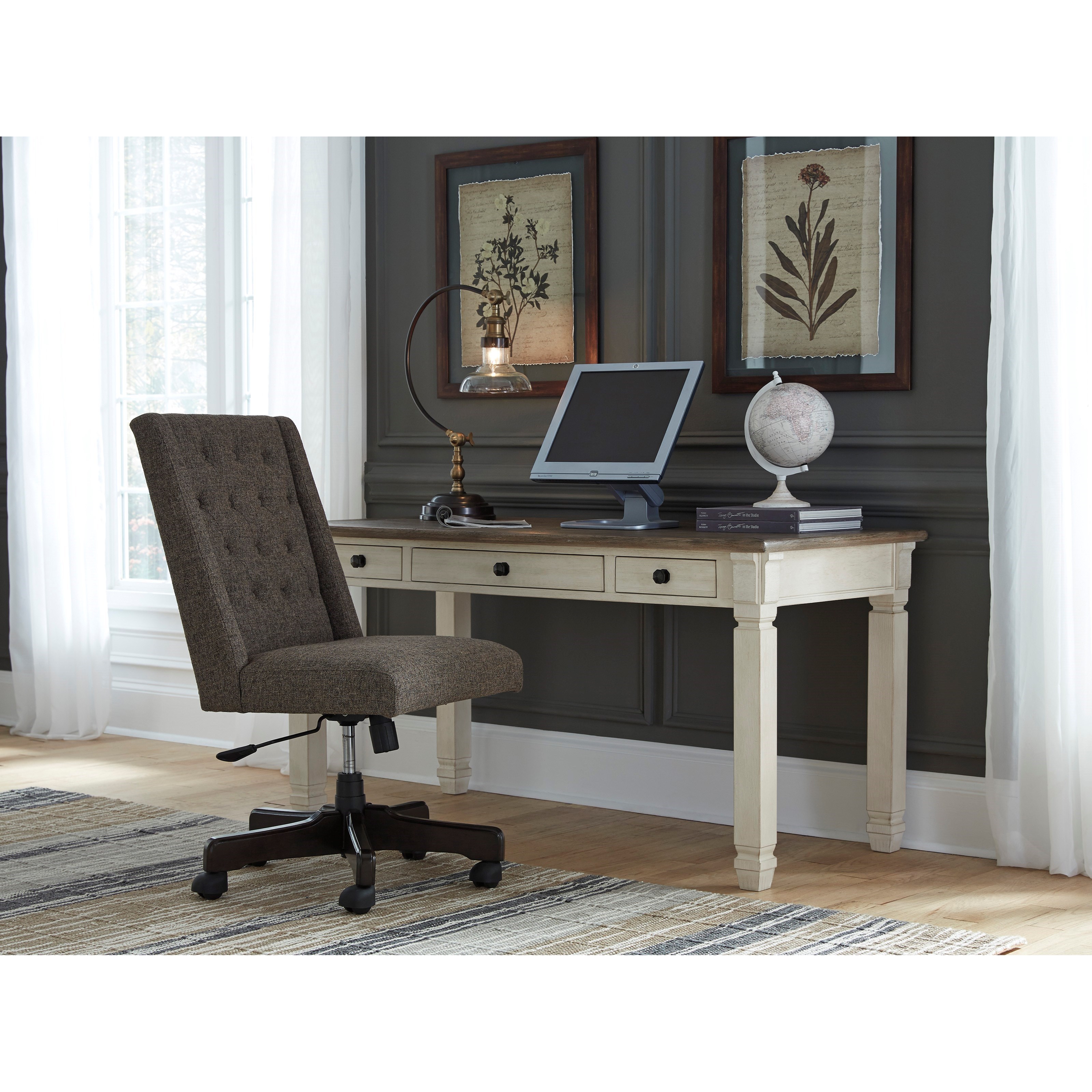 Signature Design By Ashley Bolanburg H647 44 Two Tone Home Office