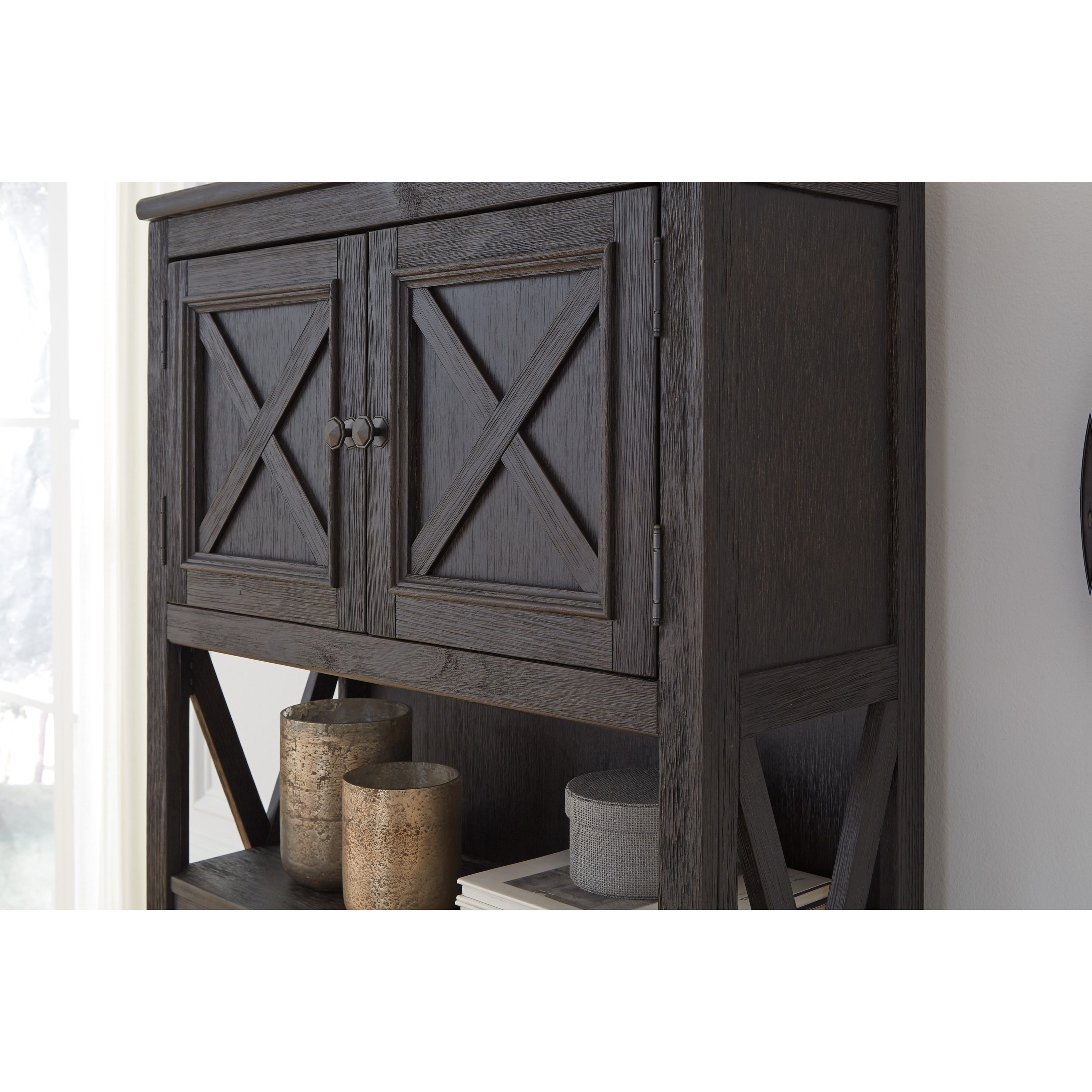 Signature Design By Ashley Tyler Creek H736 17 Large Open Bookcase