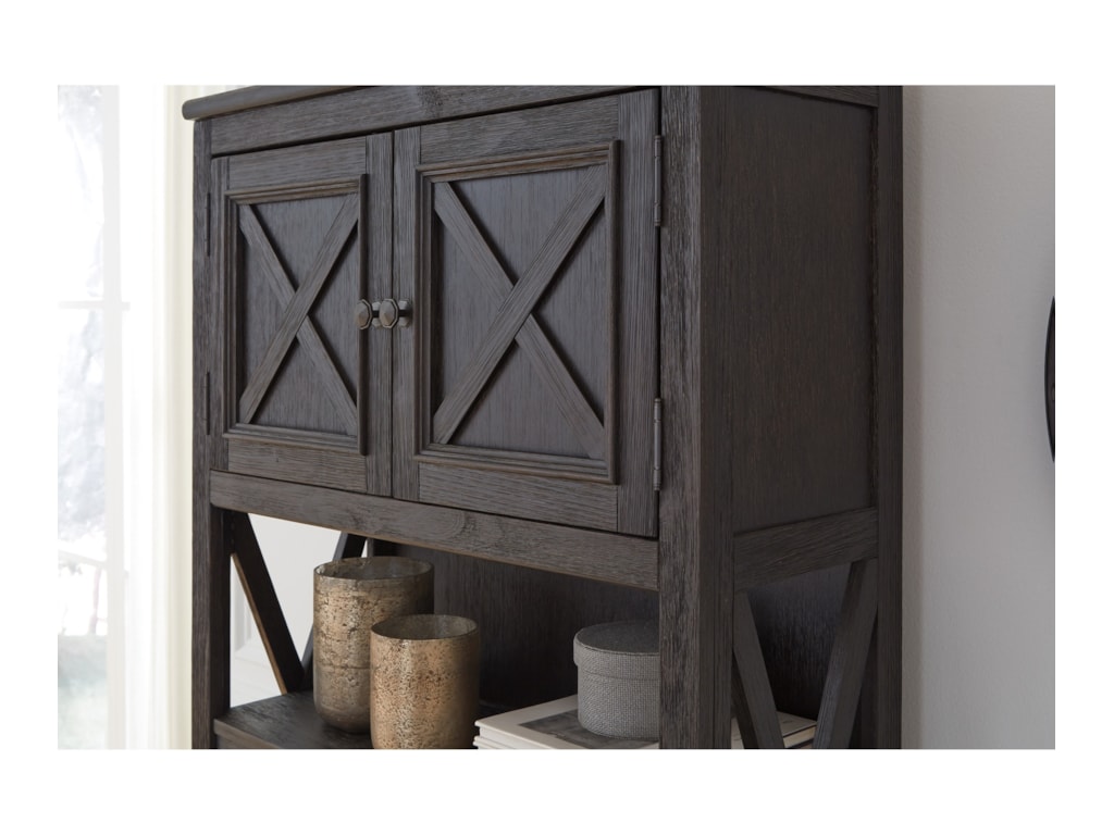 Signature Design By Ashley Tyler Creek H736 17 Large Open Bookcase