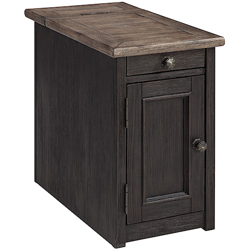 Signature Design By Ashley Tyler Creek Chair Side End Table With Signature Design By Ashley Tyler Creek Chair Side End Table With Outlet And Usb Ports Boulevard Home Furnishings Tables
