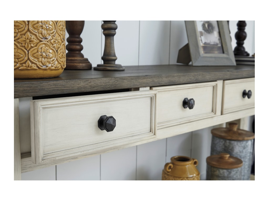 Bolanburg Two Tone Cottage Style Sofa Table By Signature Design Ashley At Furniture And Liancemart