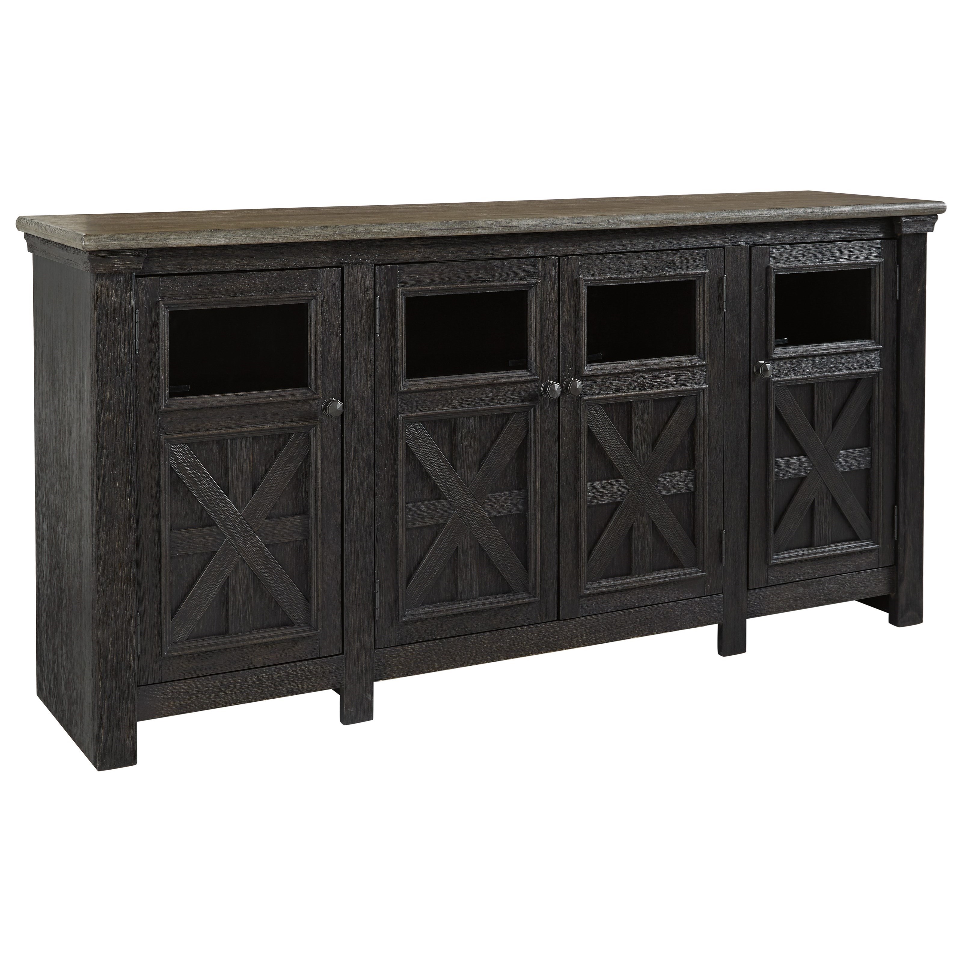 Signature Design By Ashley Tyler Creek Two Tone Finish Extra Large Tv Stand Royal Furniture Tv Stands