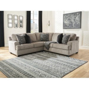 Signature Design By Ashley Bovarian 2 Piece Sectional With Track Arms Furniture And Appliancemart Sectional Sofas