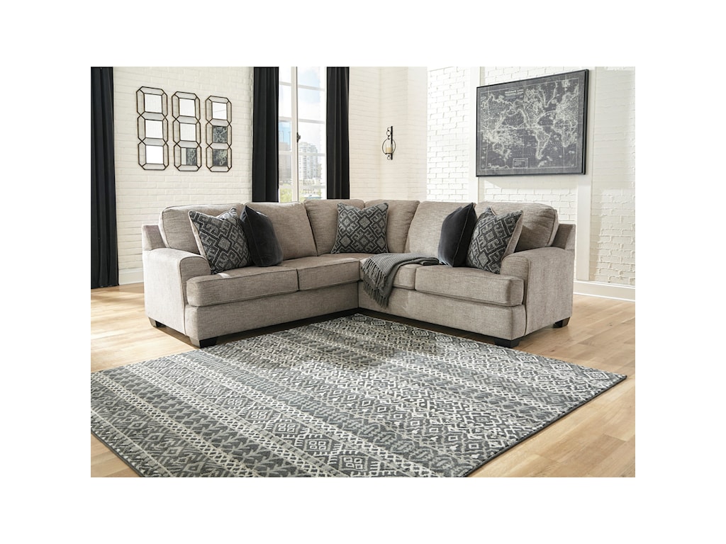 Signature Design By Ashley Bovarian 2 Piece Sectional With Track