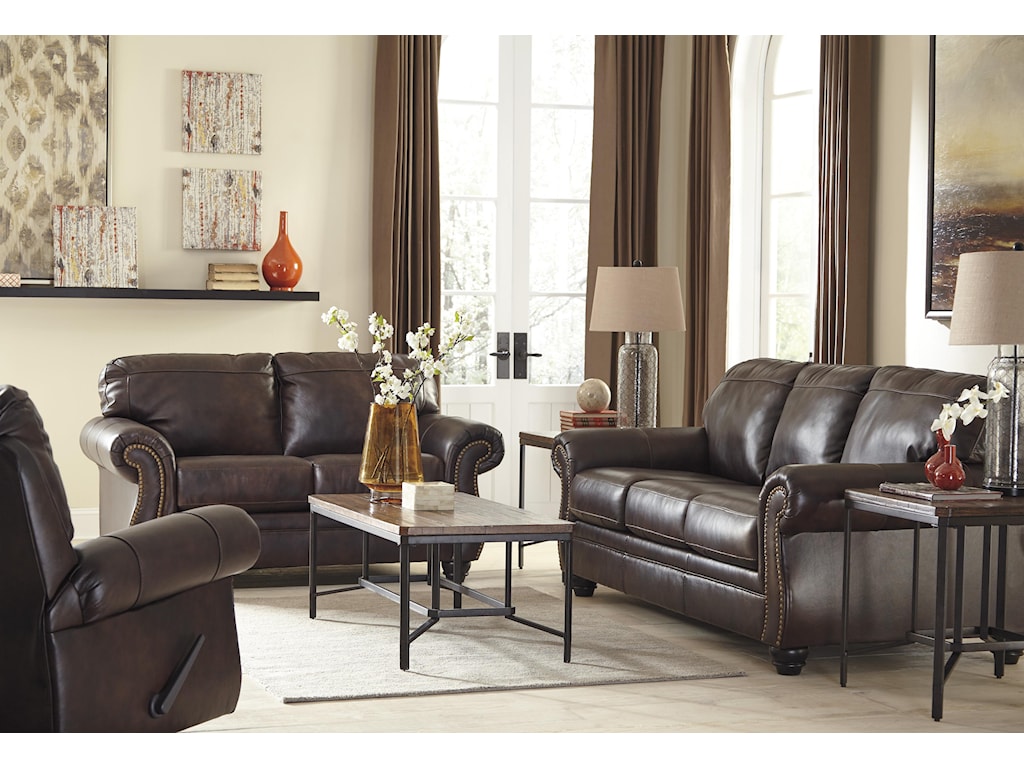 ashley bristan leather sofa