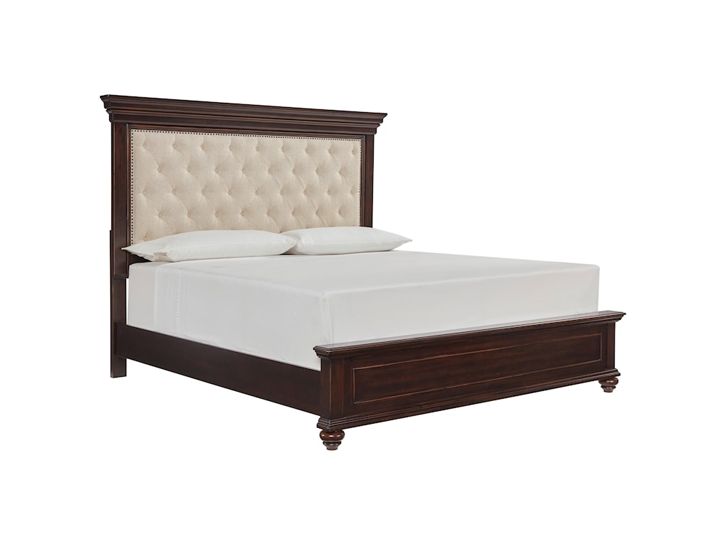 Signature Design By Ashley Brynhurst Traditional California King Upholstered Bed Royal Furniture Upholstered Beds
