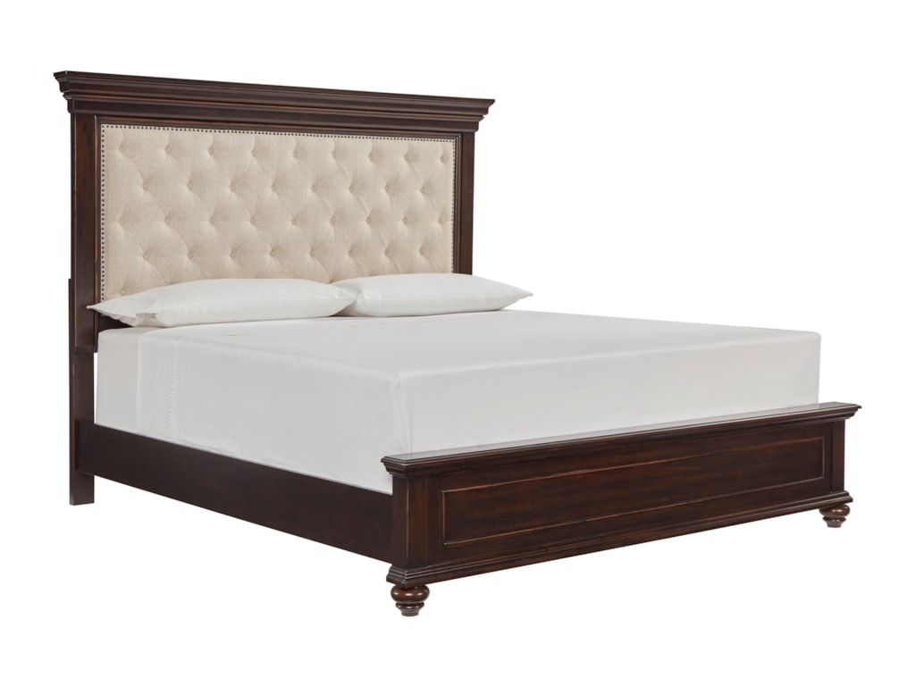 Signature Design By Ashley Brynhurst Traditional California King Upholstered Bed Royal Furniture Upholstered Beds