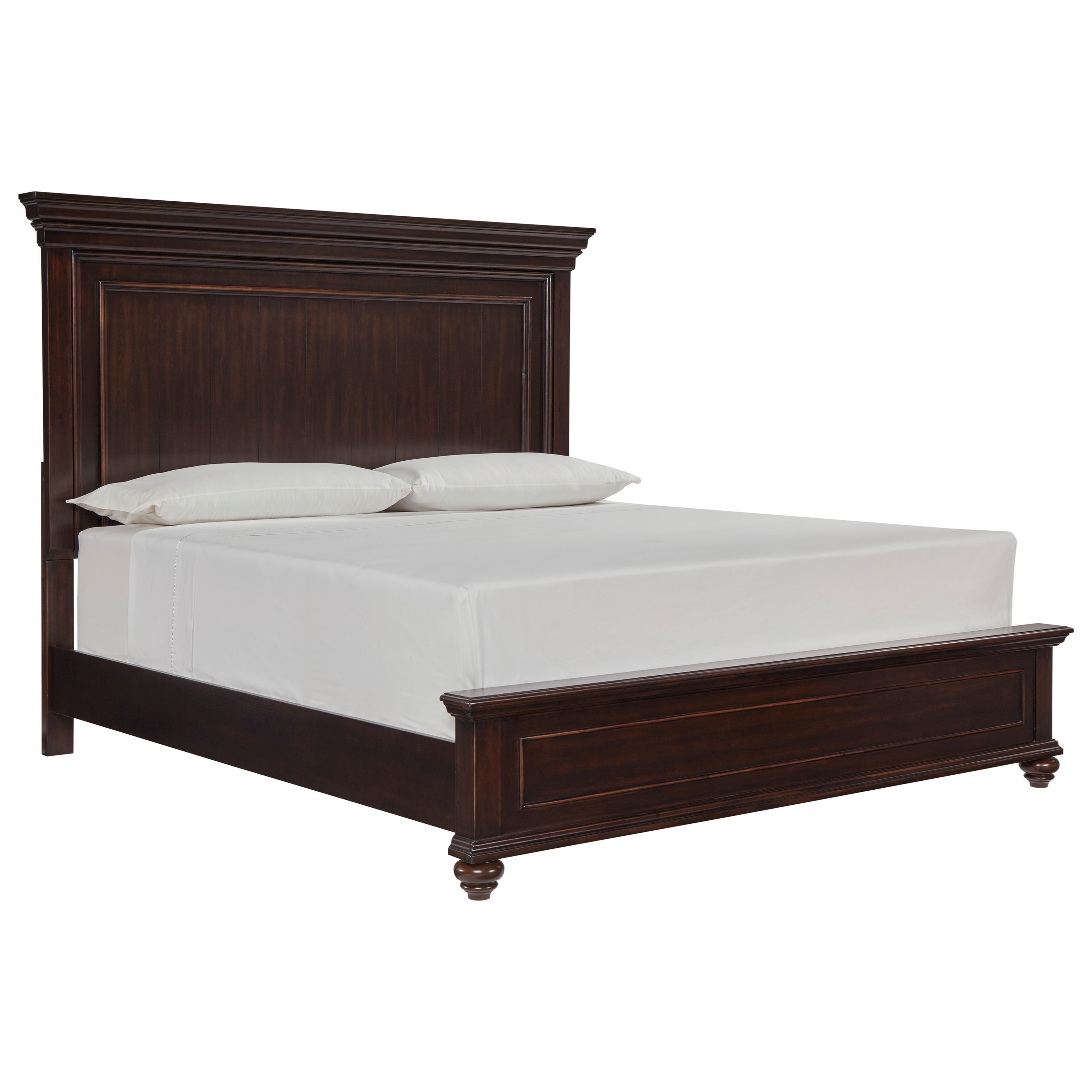Signature Design By Ashley Brynhurst Traditional King Panel Bed Royal Furniture Platform Beds Low Profile Beds