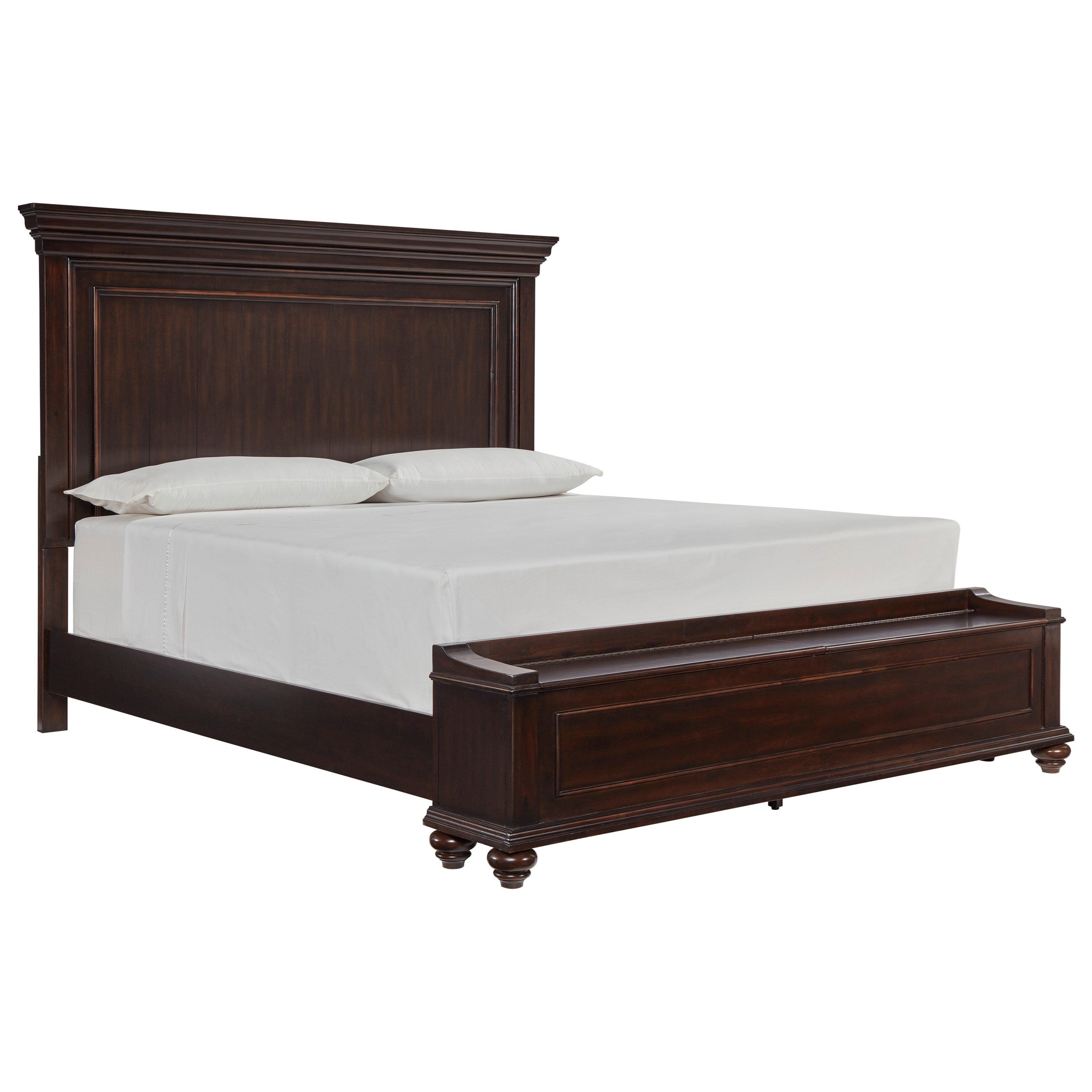 Ashley Signature Design Brynhurst Traditional Queen Panel Bed With