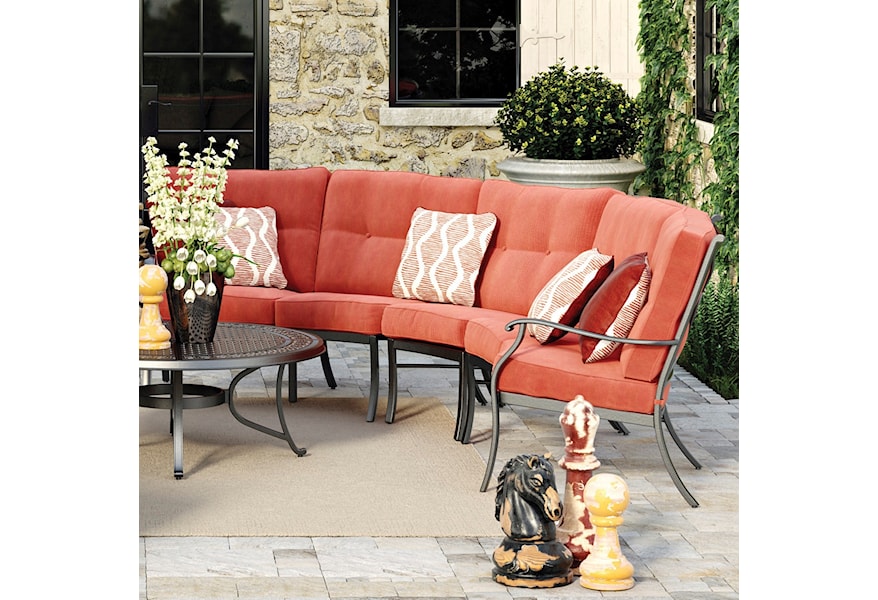 Signature Design By Ashley Burnella 3 Piece Outdoor Sectional