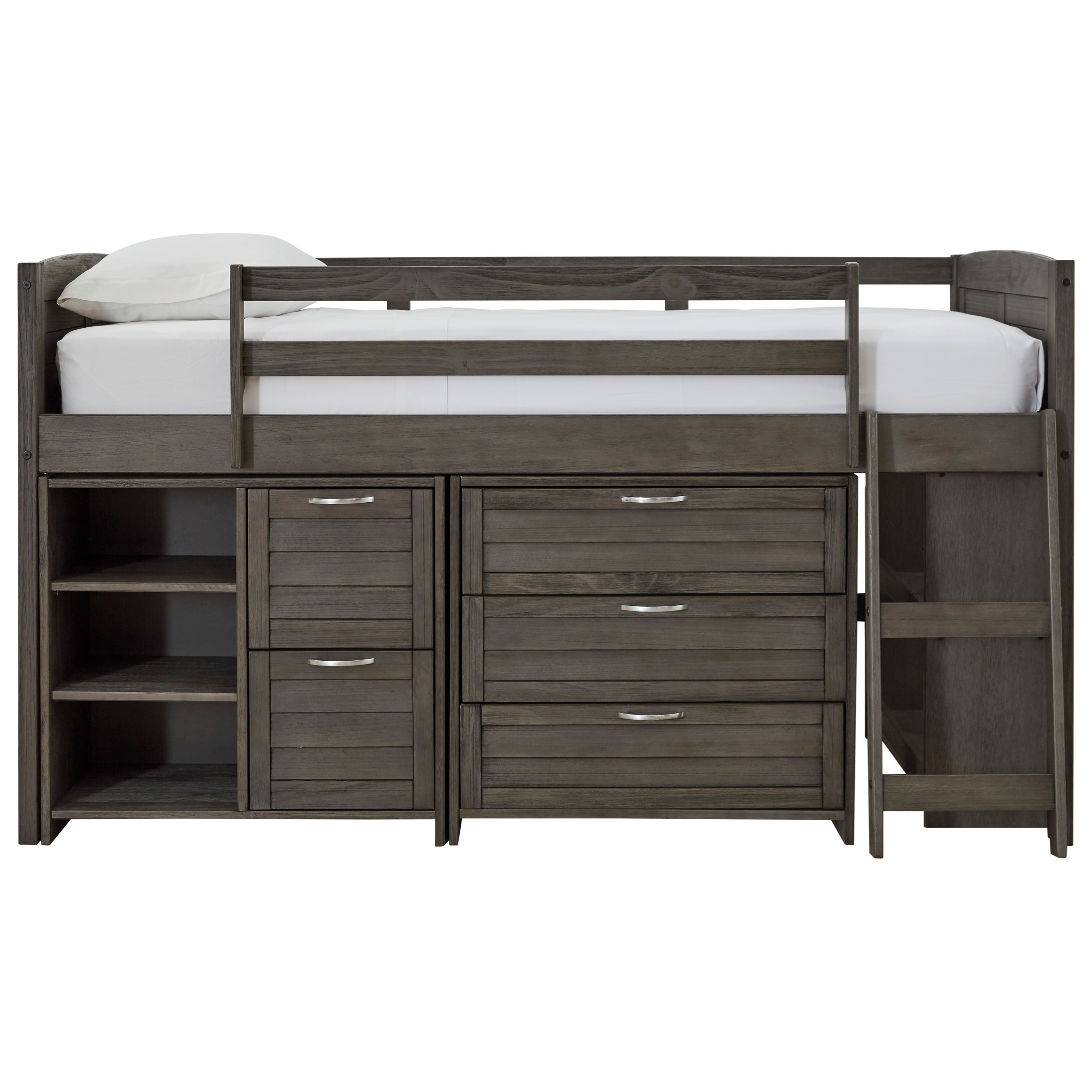 ashley loft bed with storage