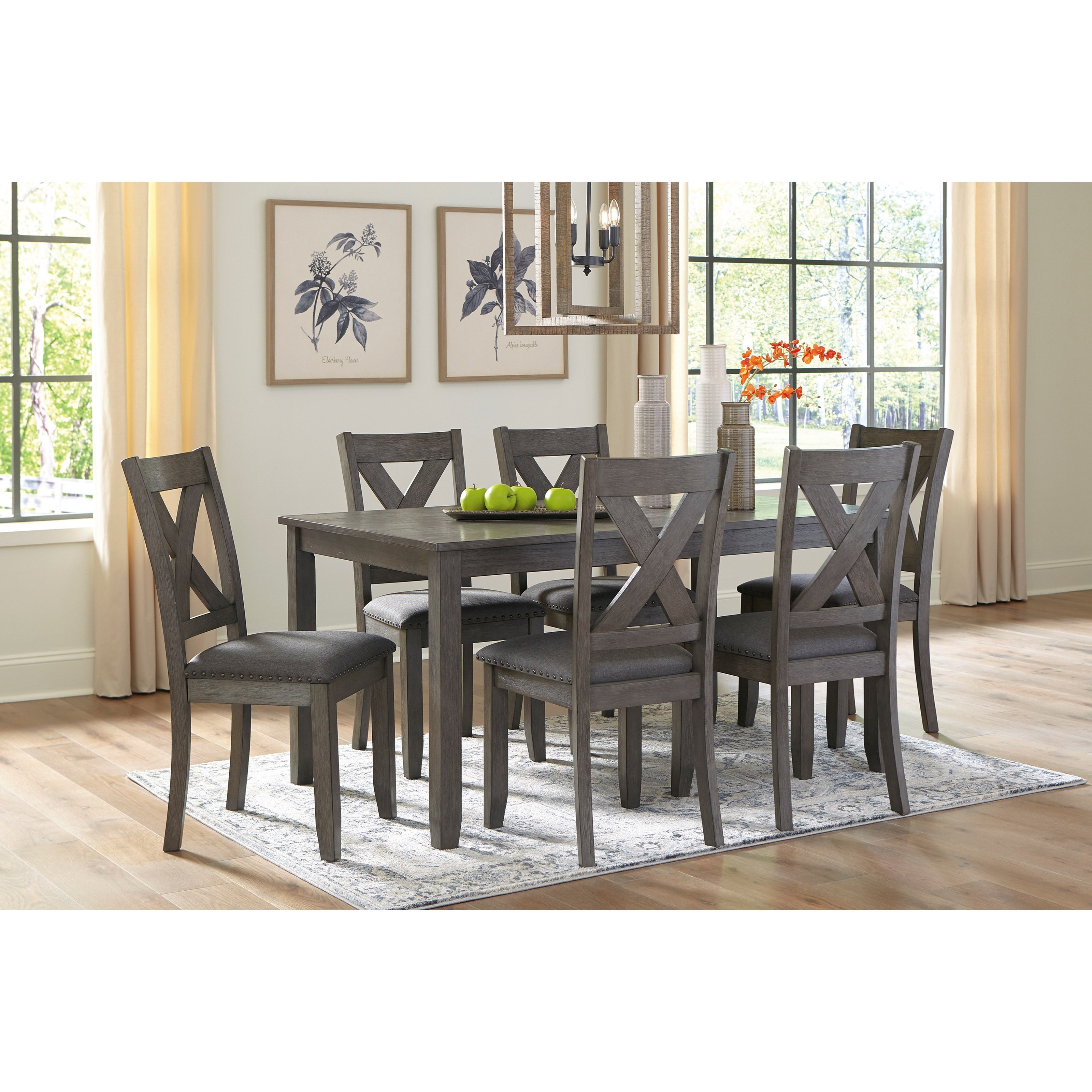 Signature Design by Ashley Caitbrook 7Piece Rectangular Dining Room