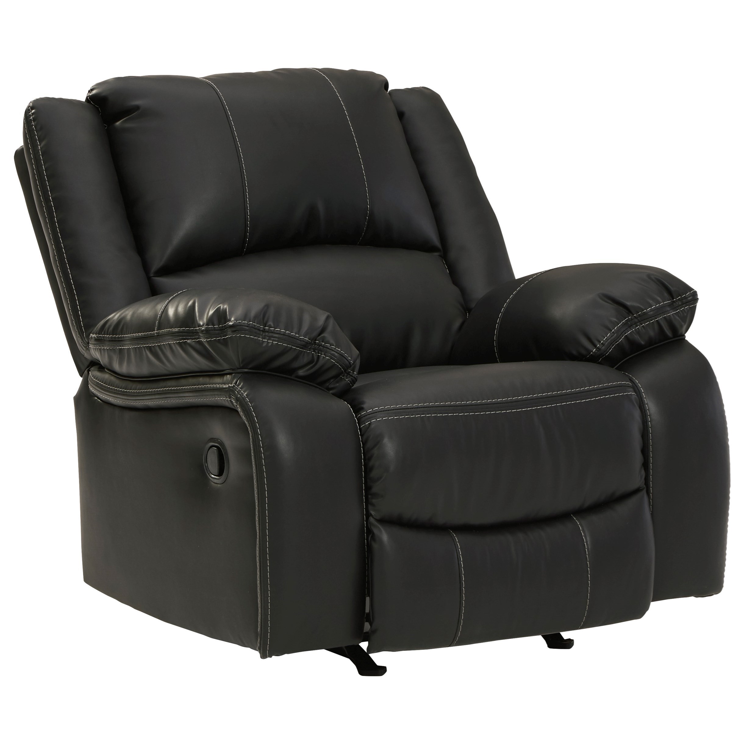 Signature Design By Ashley Calderwell Faux Leather Rocker Recliner Wayside Furniture Recliners