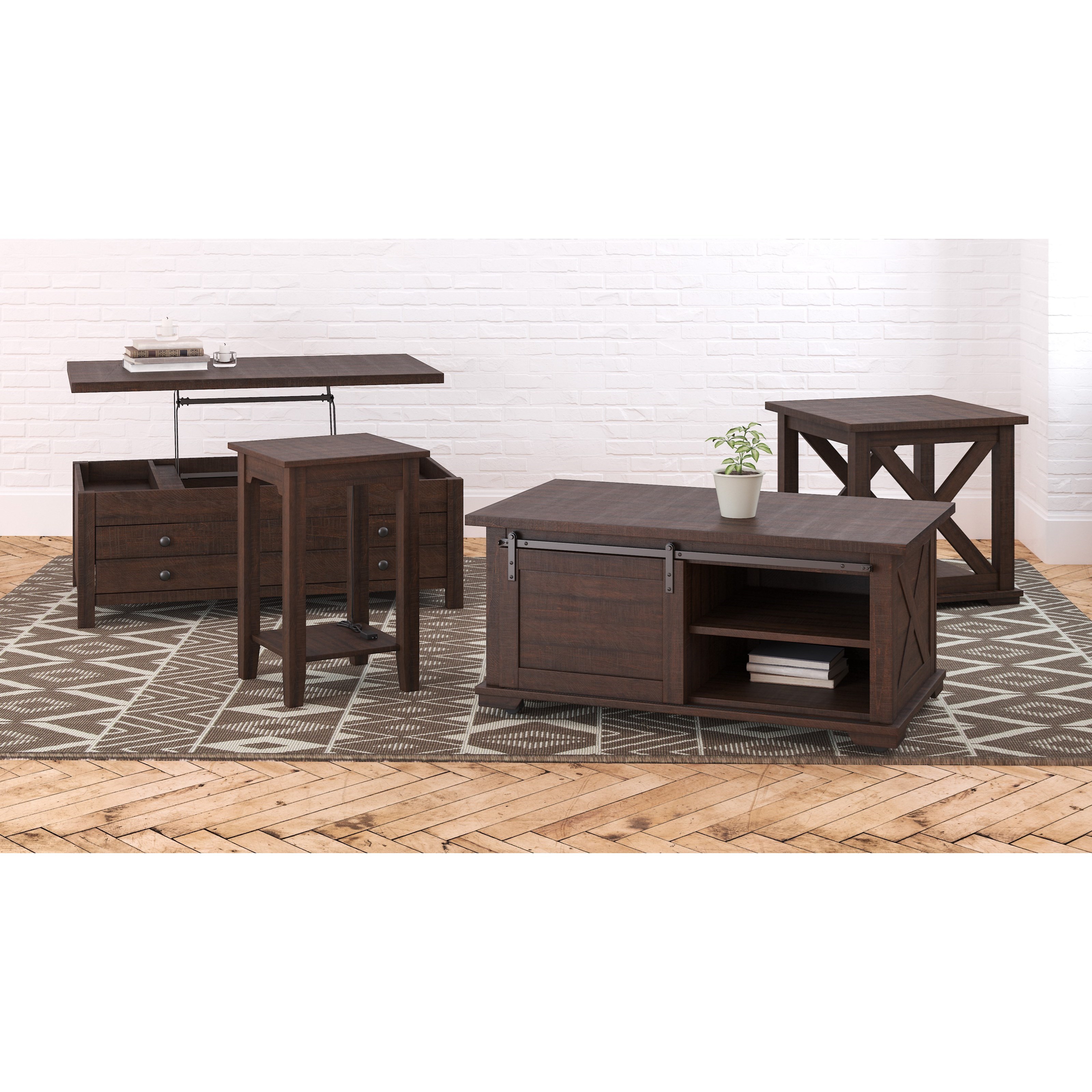 Signature Design By Ashley Camiburg Chair Side End Table With Usb