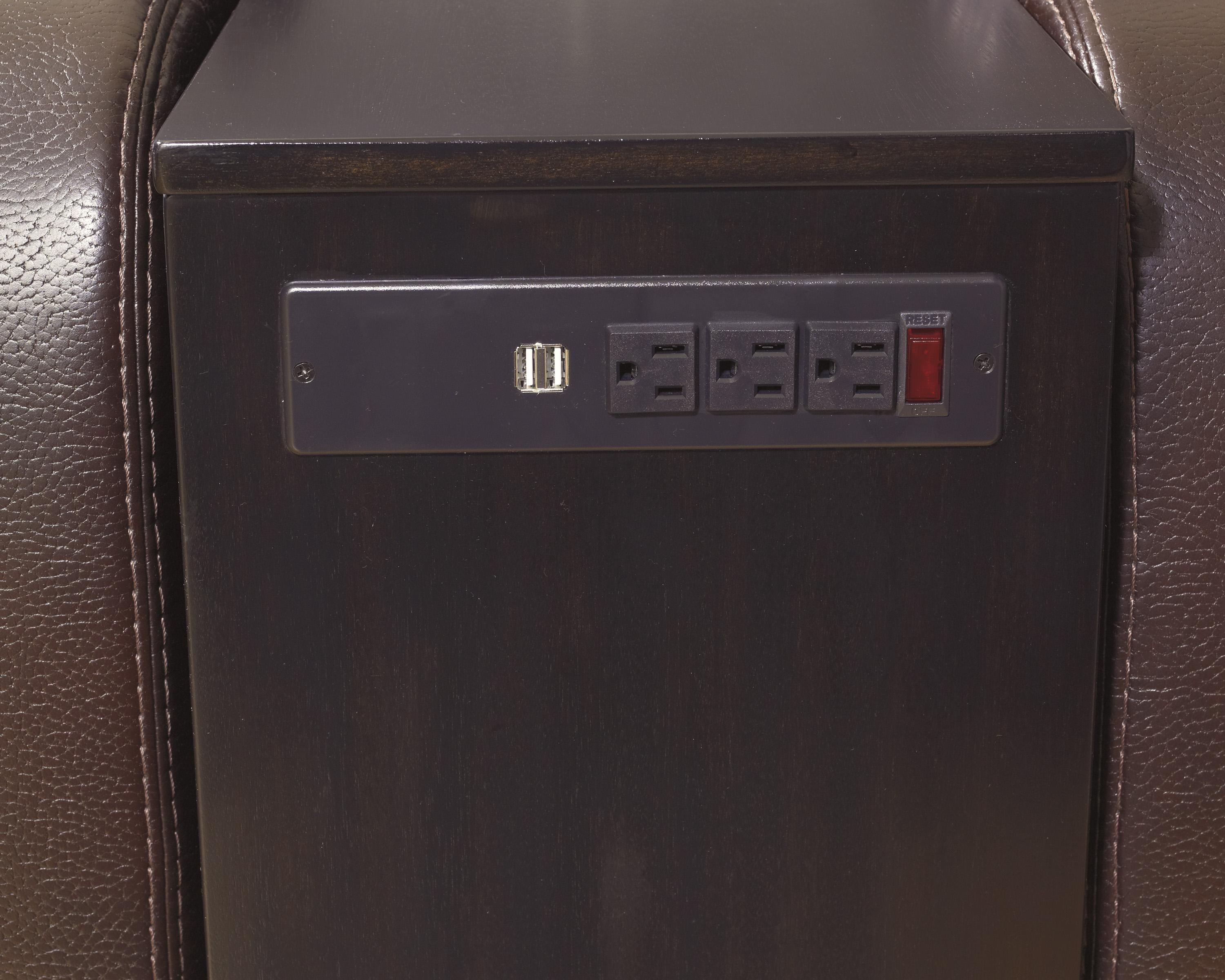 Signature Design Carlyle Chair Side End Table With 2 Cup Holders Powerstrip Usb Charging Fisher Home Furnishings End Tables Shop our best selection of end tables & side tables with charging station to reflect your style and inspire your home. carlyle chair side end table