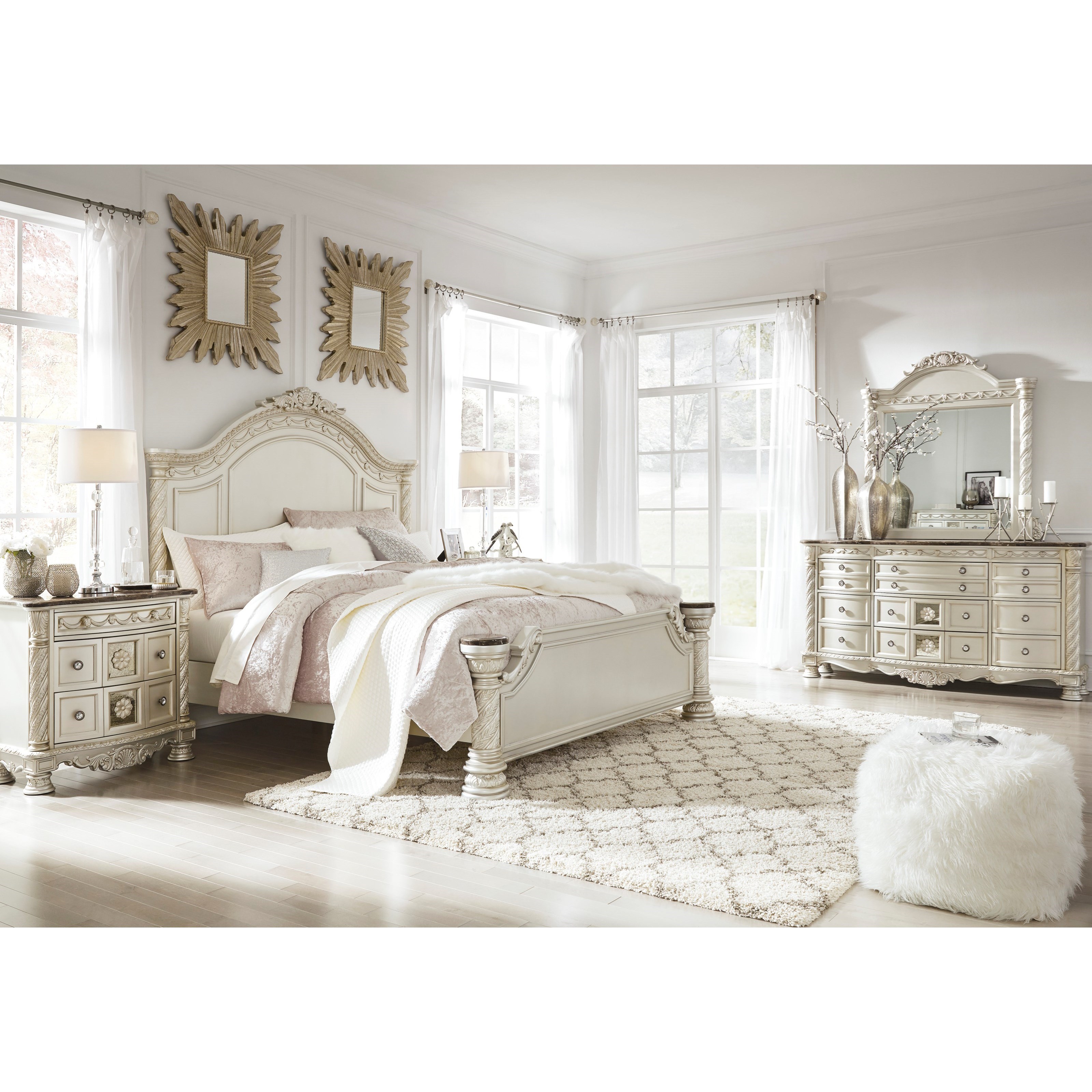 Signature Design By Ashley Castleton 4pc King Bedroom Set