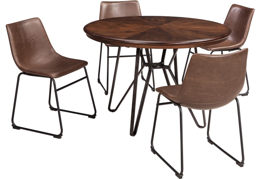 Signature Design By Ashley Centiar 5 Piece Round Dining Table Set