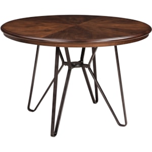 Ashley Signature Design Centiar Round Dining Room Table With Metal