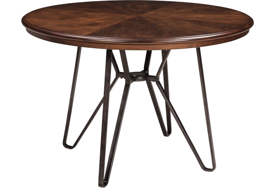 Signature Design Centiar Round Dining Room Table With Metal