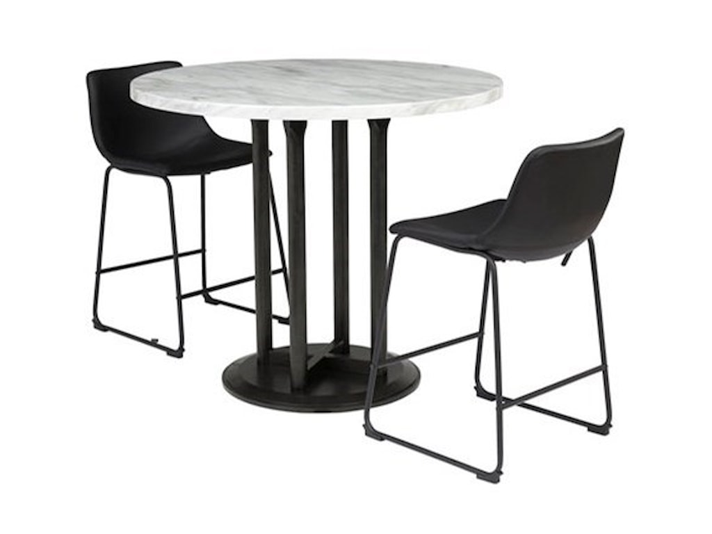 Ashley Furniture Signature Design Centiar 3 Piece Round Counter