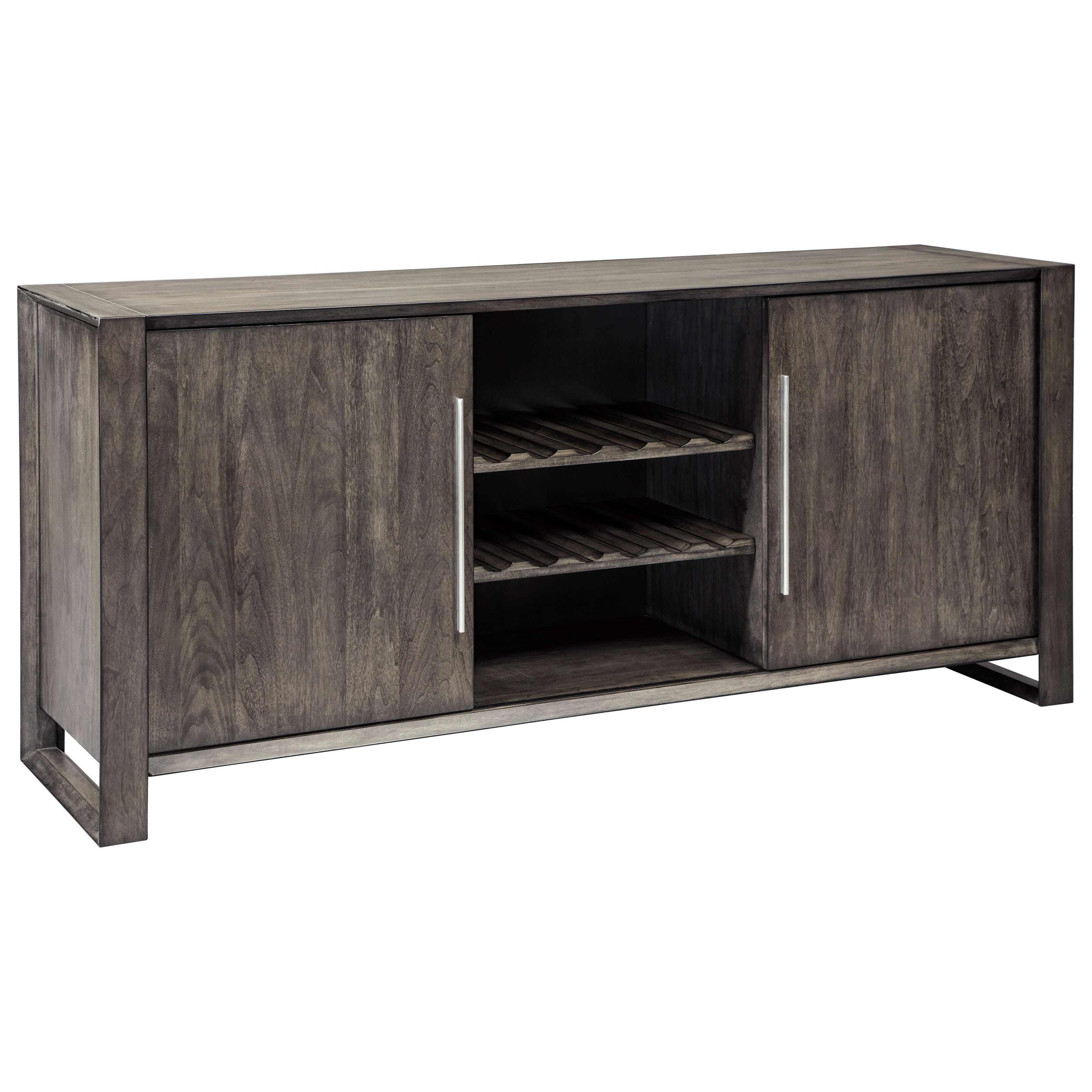Signature Design By Ashley Chadoni Contemporary Dining Room Server With Adjustable Shelves And Drawers Wayside Furniture Servers