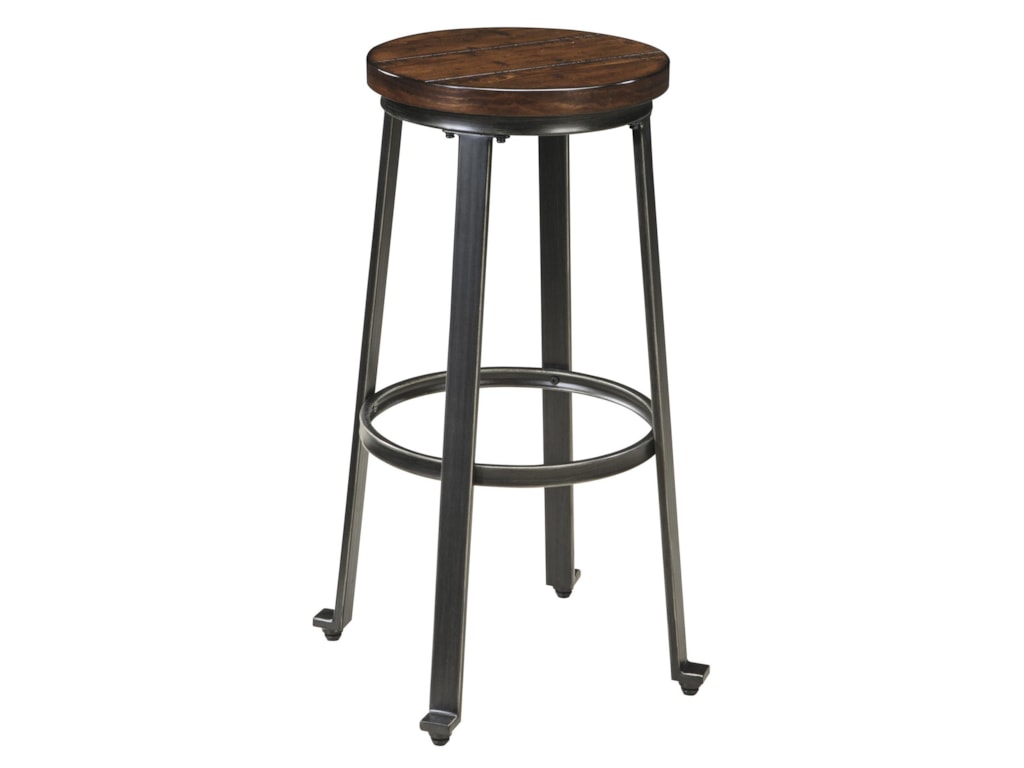Ashley Signature Design Challiman 5 Piece Round Bar Table Set Challiman 5 Piece Round Bar Table Set By Ashley Signature Design