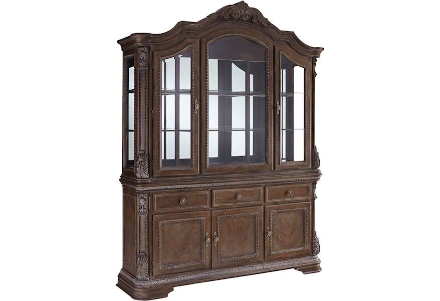 Signature Design By Ashley Serena Traditional China Cabinet With
