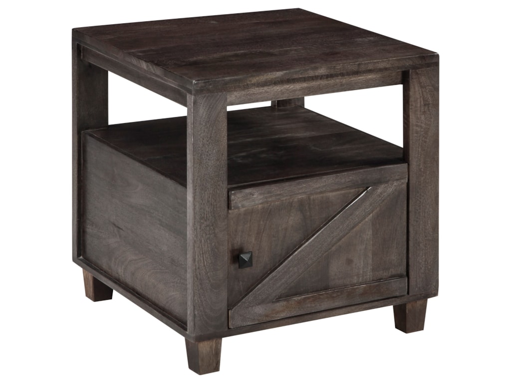 Chaseburg Rustic Square End Table By Signature Design Ashley At Household Furniture Chaseburg Rustic Square End Table By Signature Design Ashley At Household Furniture