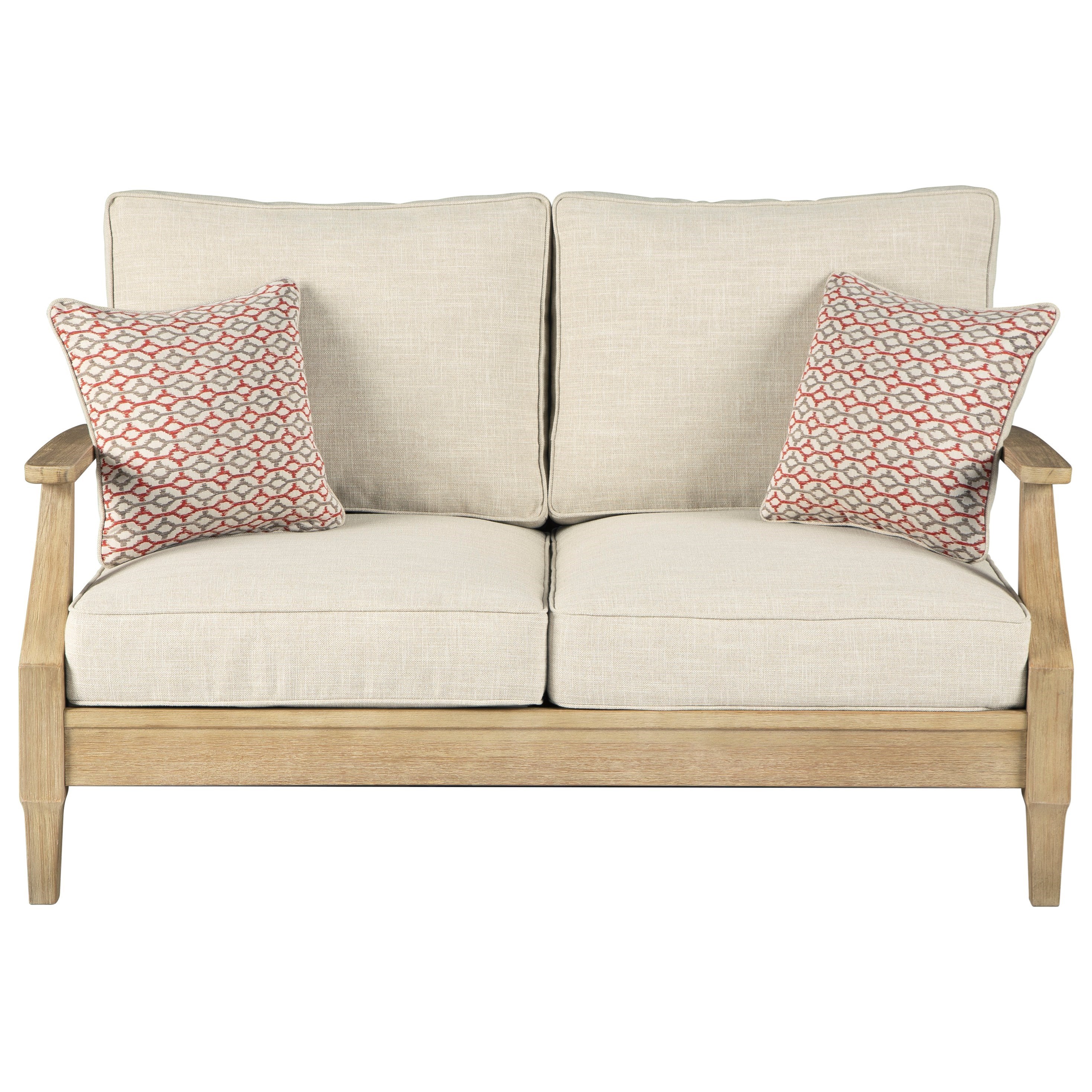 Signature Design By Ashley Clare View Casual Loveseat With Cushion Value City Furniture Outdoor Loveseats