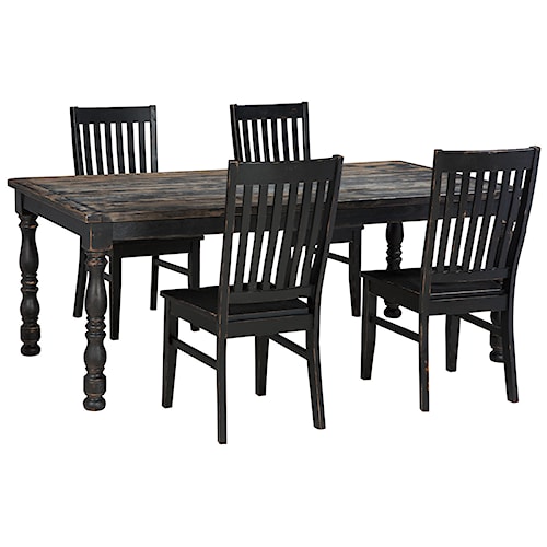 signature design by ashley clayco bay 5 piece rectangular dining room table set - Dining Room Furniture Denver Co signature design by ashley clayco bay 5 piece rectangular dining room table set - Dining Room Furniture Denver Co