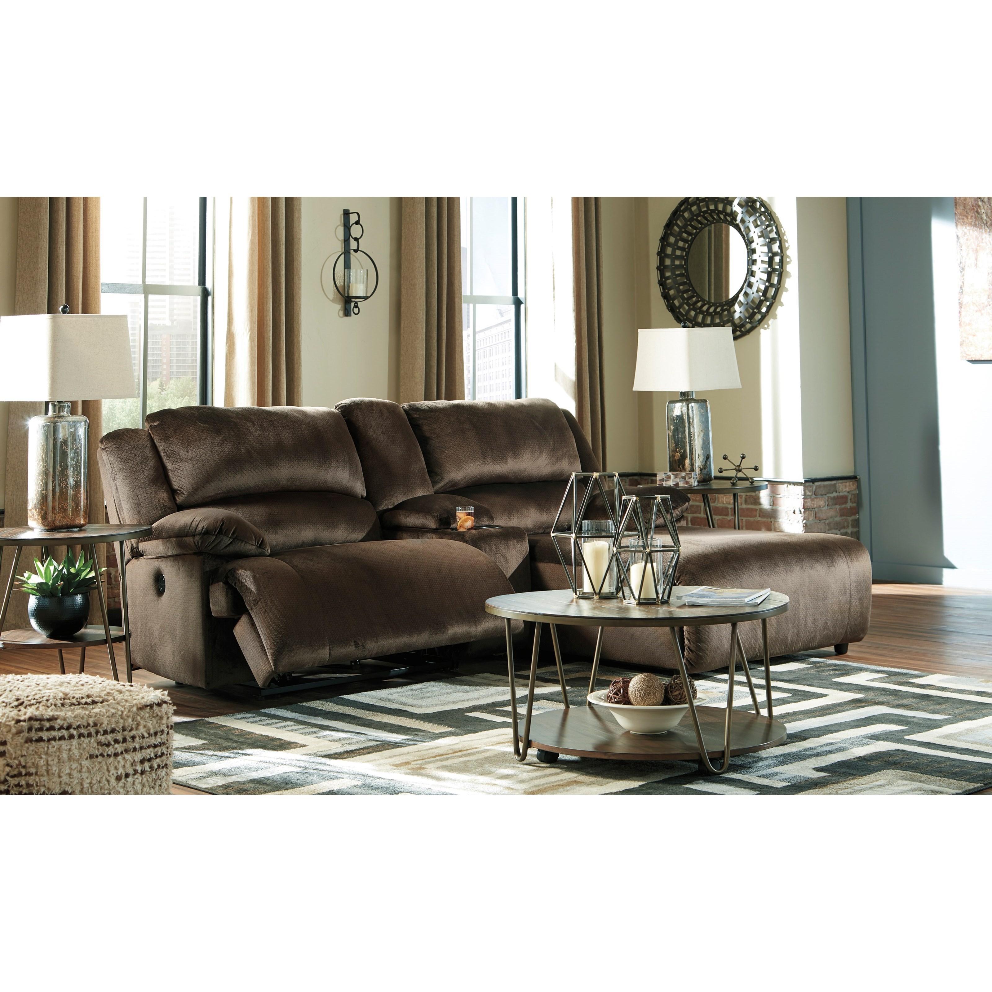 sectional sofa with chaise and recliner