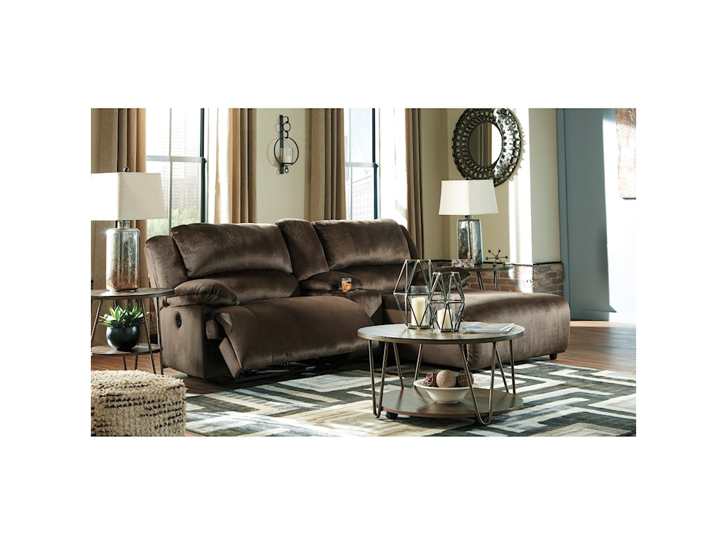 Ashley Furniture Signature Design Clonmel Power Recl Sectional W