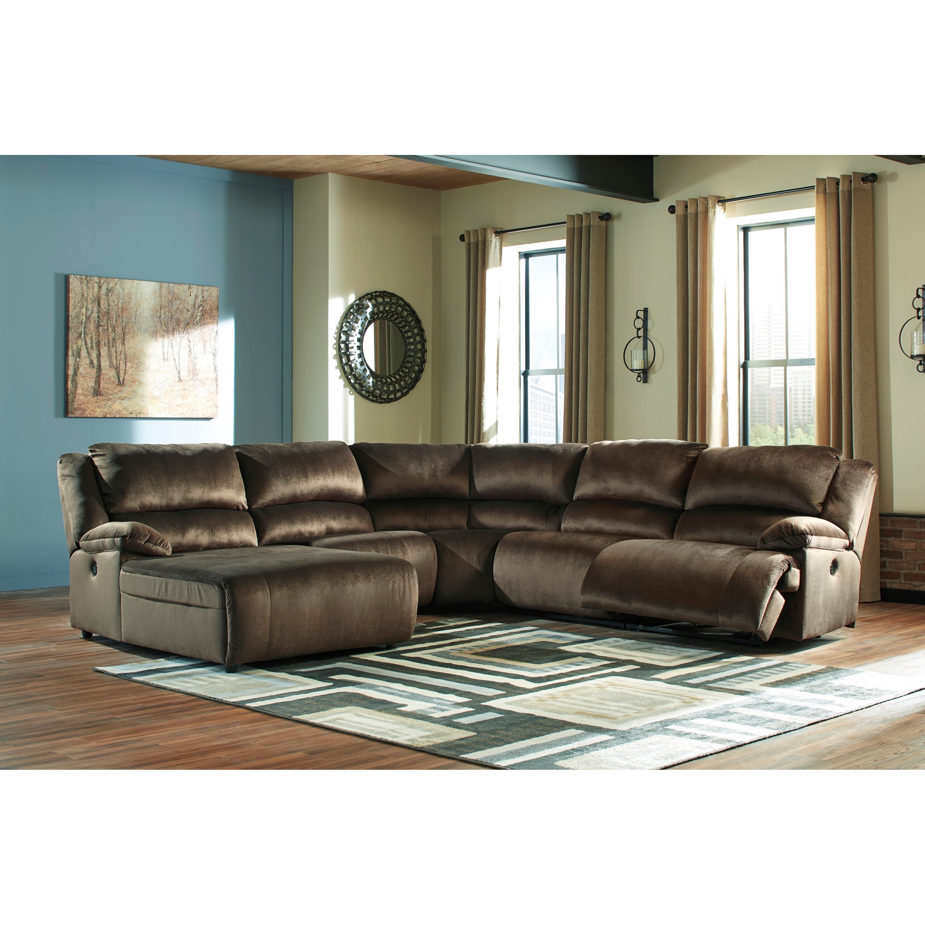 Signature Design By Ashley Clonmel Reclining Sectional With